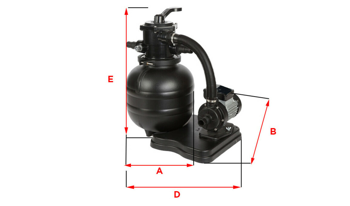 dimensions du Groupe de filtration Plati Clair First