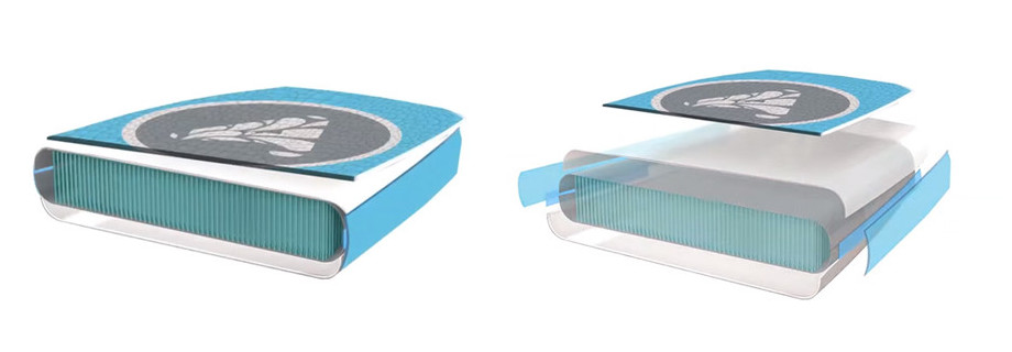 matière du tapis flottant aquafitmat en situation