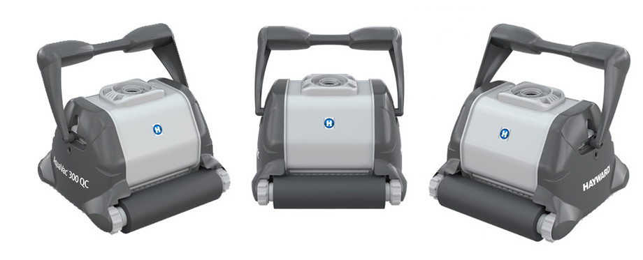 robot aquavac 300 qc brosse mousse en situation