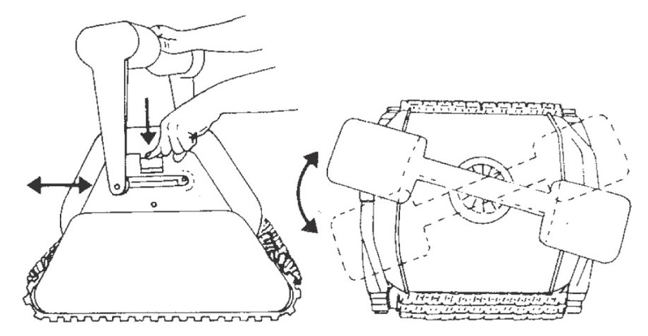 utilisation du robot  de nettoyage de piscineaquavac 300 qc