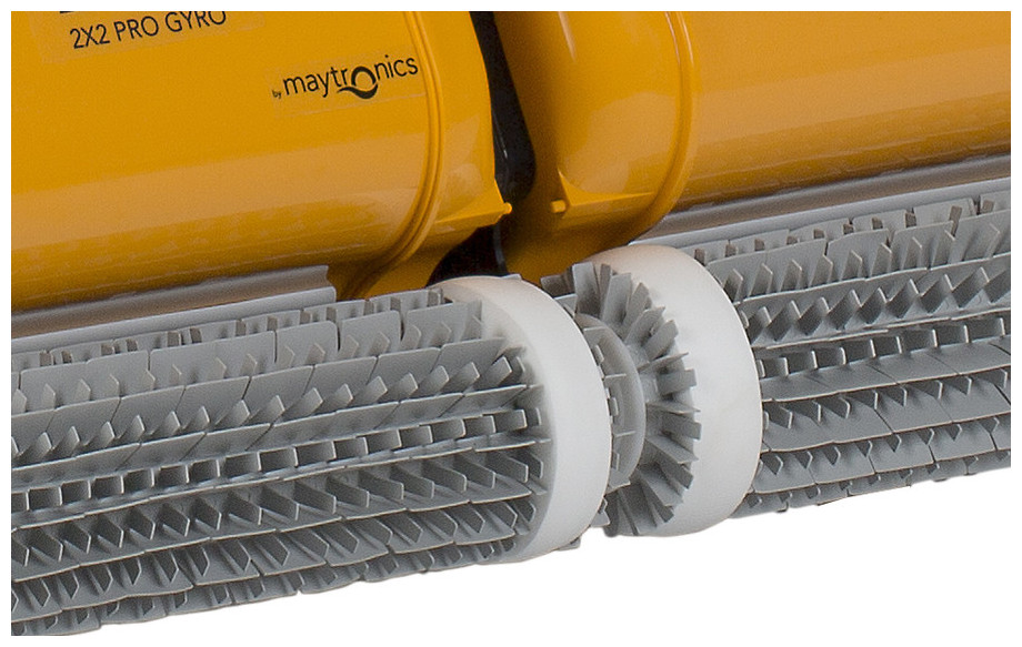 brosses combinées du robot de piscine publique dolphin 2x2 pro 