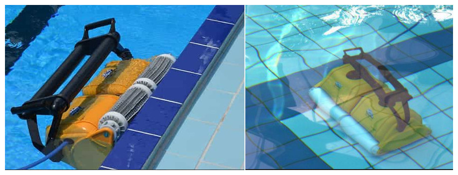 robot piscine 2x2 dolphin pro gyro en situation