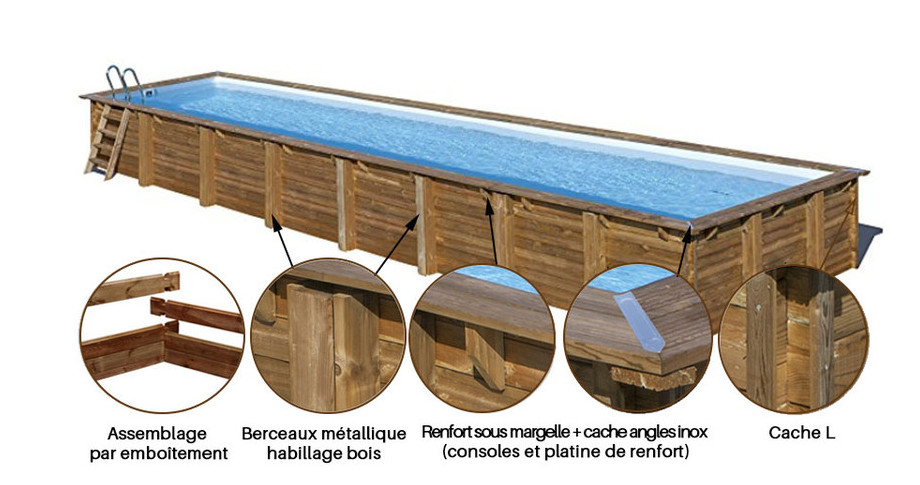 structure piscine bois cardamon sunbay