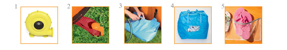 accessoires inclus avec l'aire de jeux Bestway