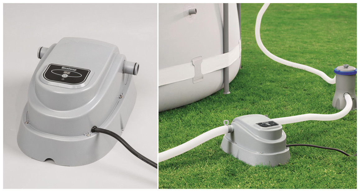 réchauffeur piscine hors sol et spa bestway en situation