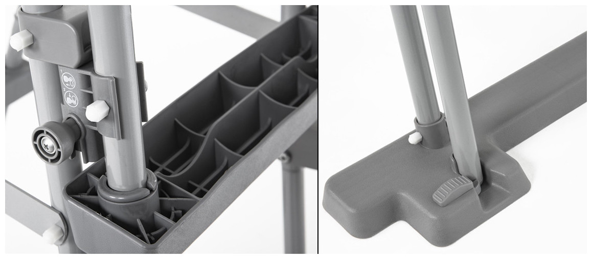 détails de l'échelle de piscine hors sol bestway 107 cm