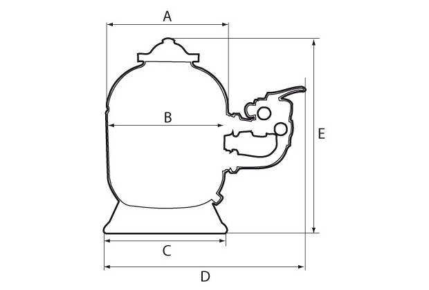 filtre a sable hayward dimensions