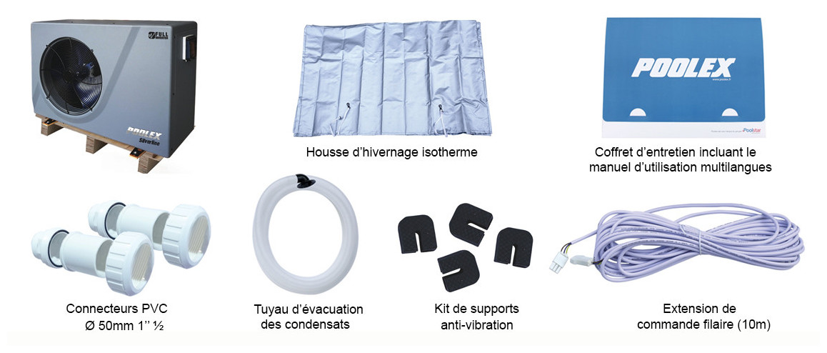 contenu de la pompe à chaleur Silverline FI Full Inverter poolex