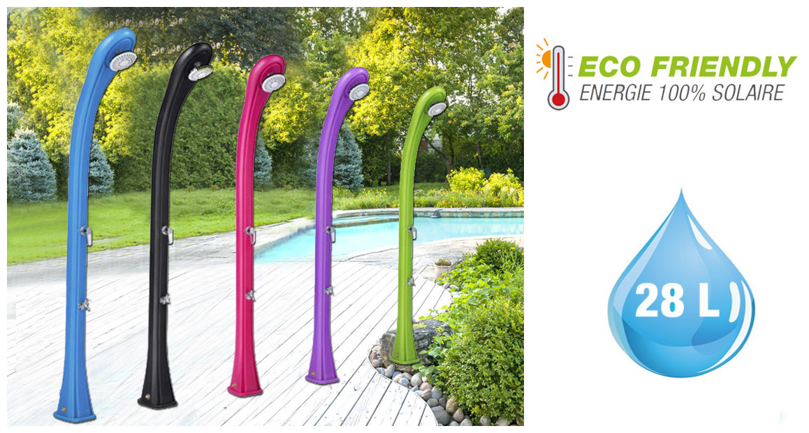 douche solaire formidra so happy 28 litres en situation