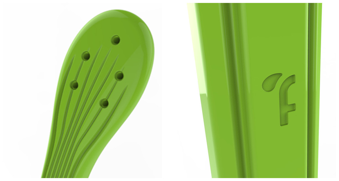 détails de la douche solaire formidra  so happy 28 litres en situation