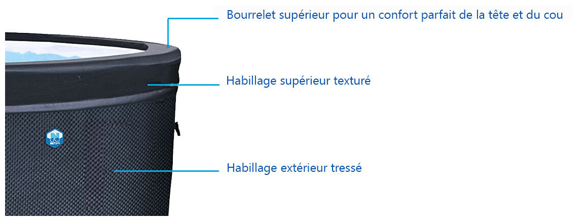 habillage du Spa Semi Rigide Netspa Vita 4 places