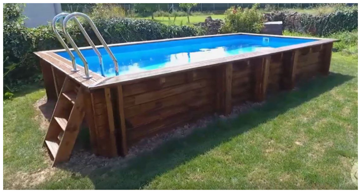 piscine bois en kit sunbay lemon en situation