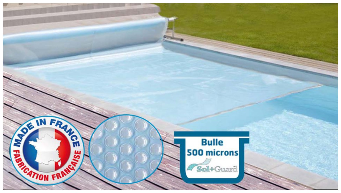 bâche à bulles solaire Magic 500 en situation