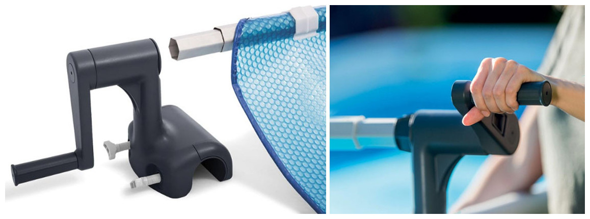 enrouleur de bâches à bulles pour piscines tubulaires intex