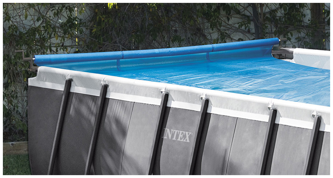 aperçu de l'enrouleur de bâches à bulles intex