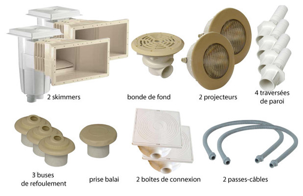 pieces a sceller béton - kit sable 8x4 jusqua 10x5