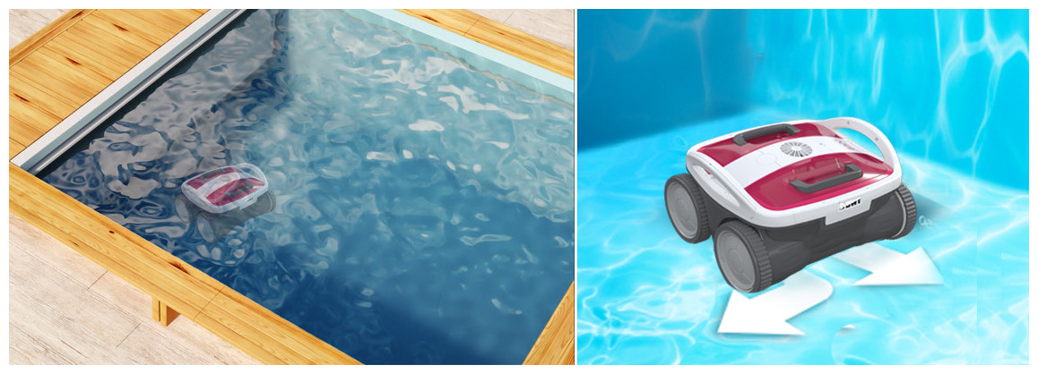 déplacements du robot piscine aqutron bwt b100