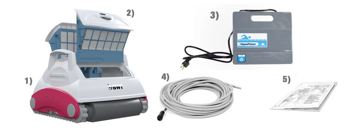 contenu avec le robot piscine aquatron D100 BWT