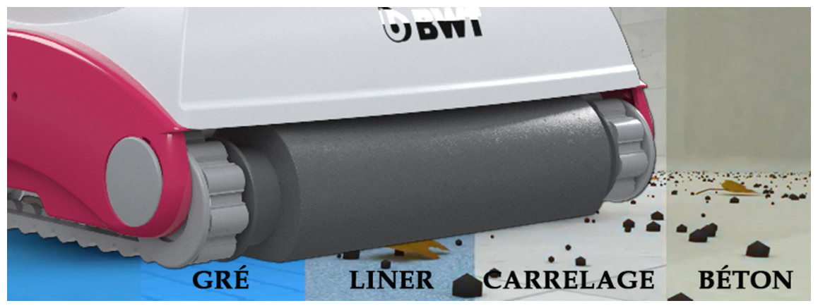 brosse mousse haute densité du robot piscine D100