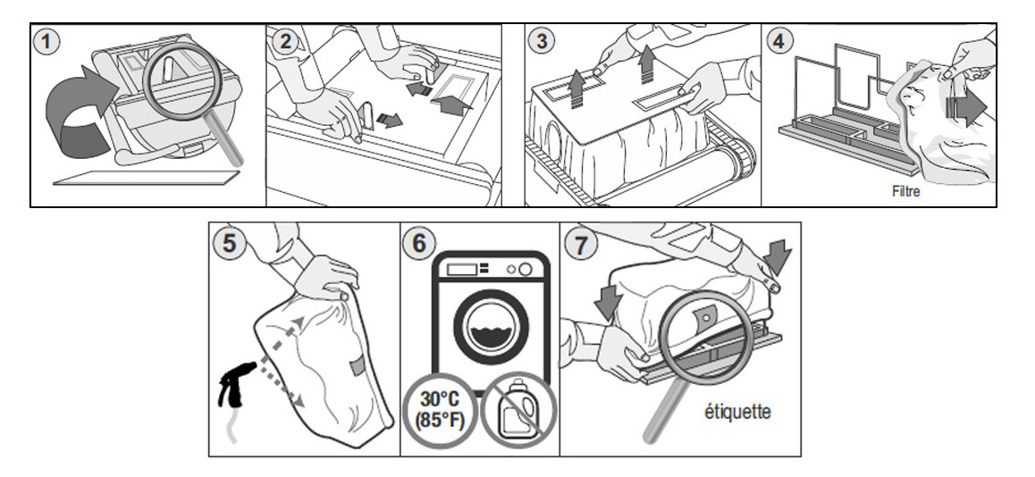 entretien du robot piscine FRC50 BWT 