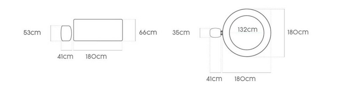 dimensions du spa bali en situation