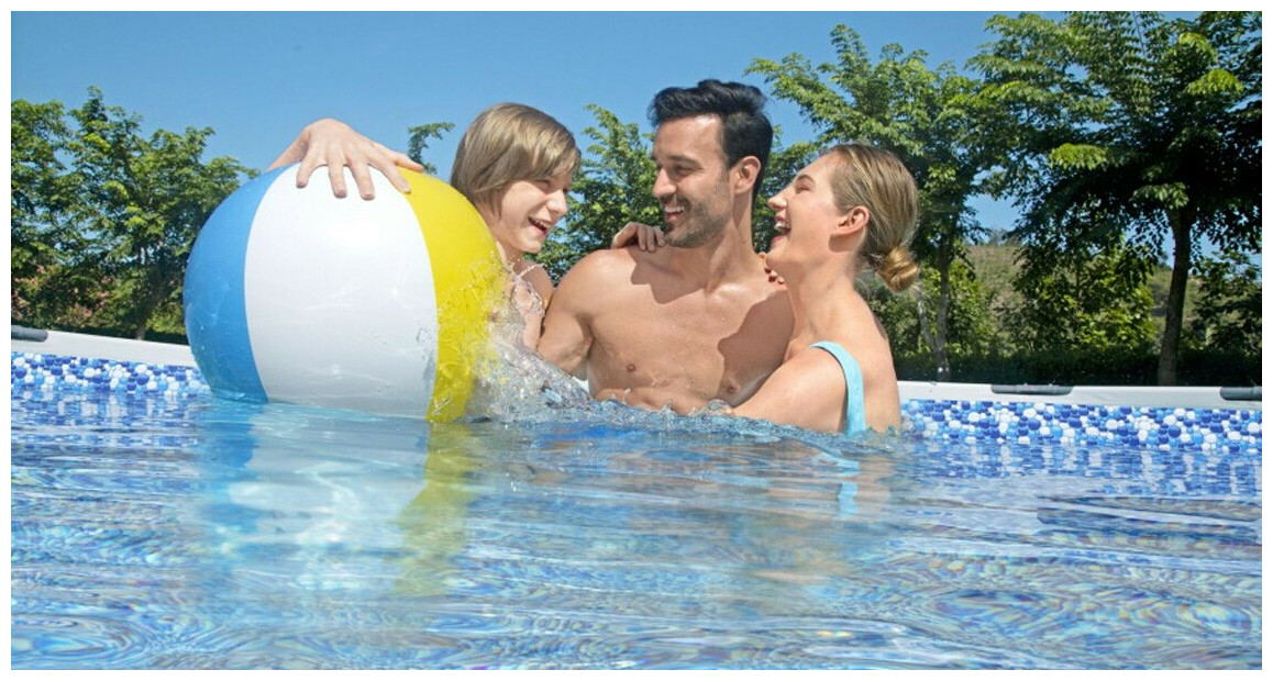 Piscine hors sol Steel Pro Max? ronde grise - Ø4.88 x 1.22 m