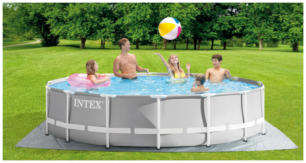 Piscine Prism Frame ronde 4.27 x 1.07 m EN SITUATION