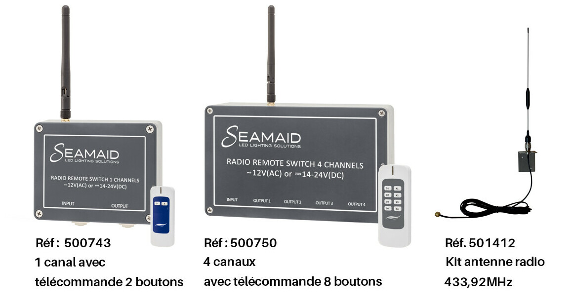 module radio pour lampe led par56 seamaid