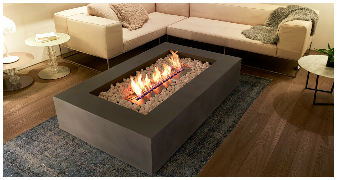 ecosmart fire Wharf 65 cheminée à l'éthanol en intérieur