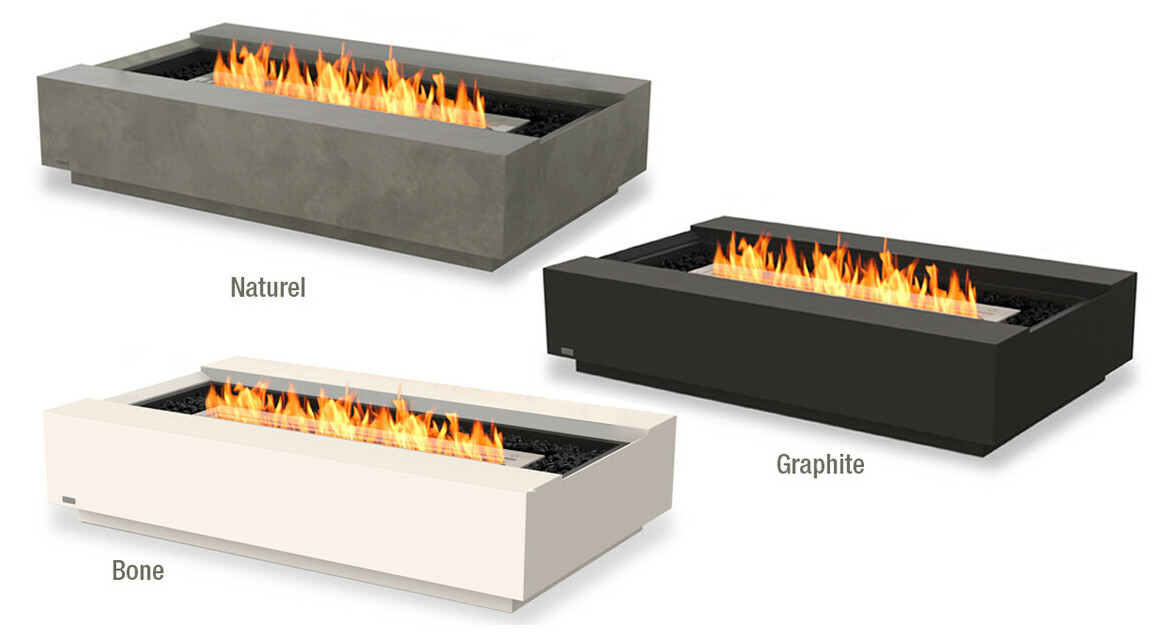 Finition de la cheminée à l'éthanol Ecosmart Fire Cosmo 50 