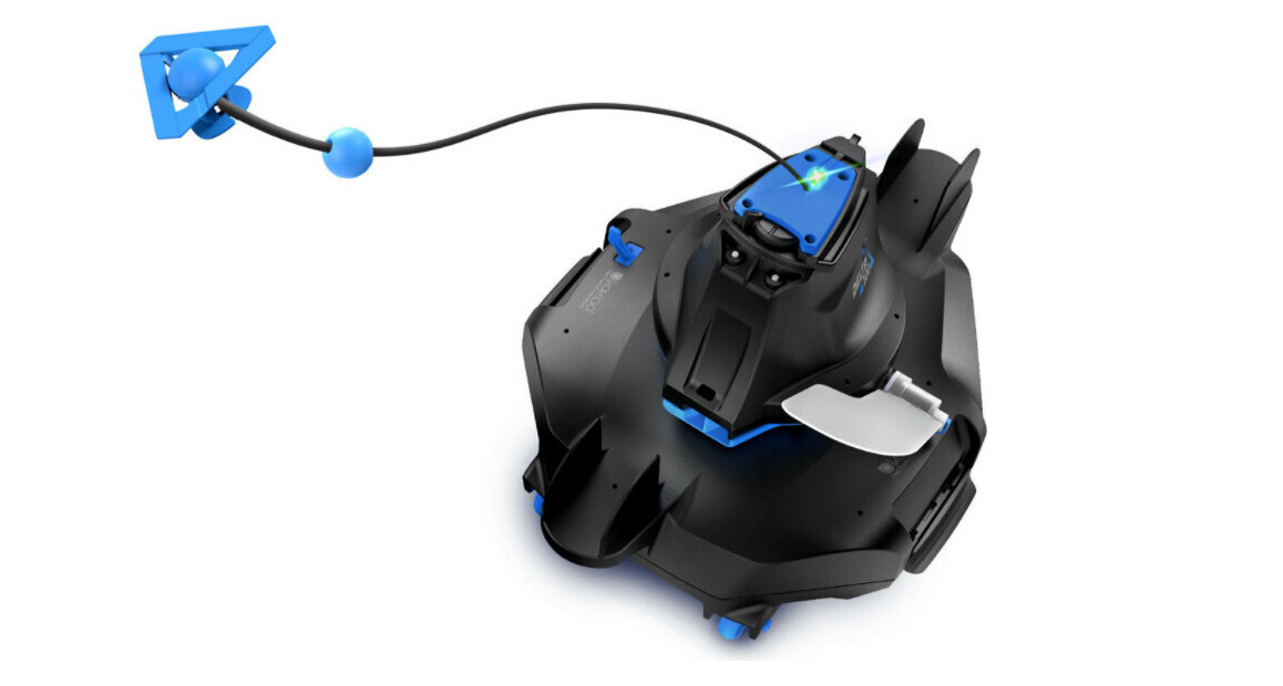 détail  du robot de piscine delta 100 par kokido