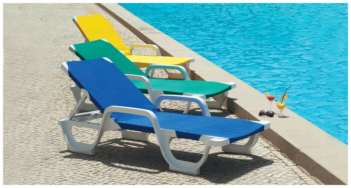 transat en polypropylène Elna par lot de 2