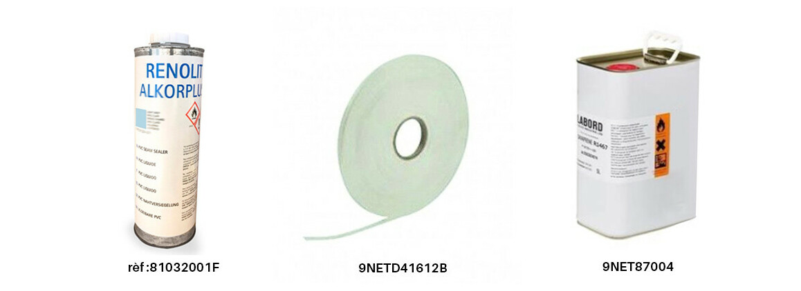 produits complémentaires pour pvc armé poolskin bleu clair