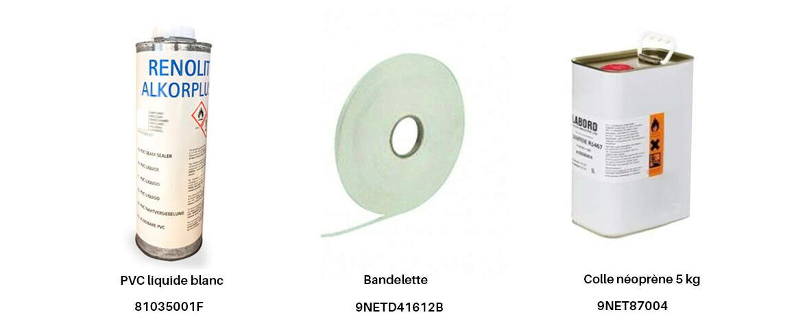 produits complémentaires pour pvc armé poolskin blanc