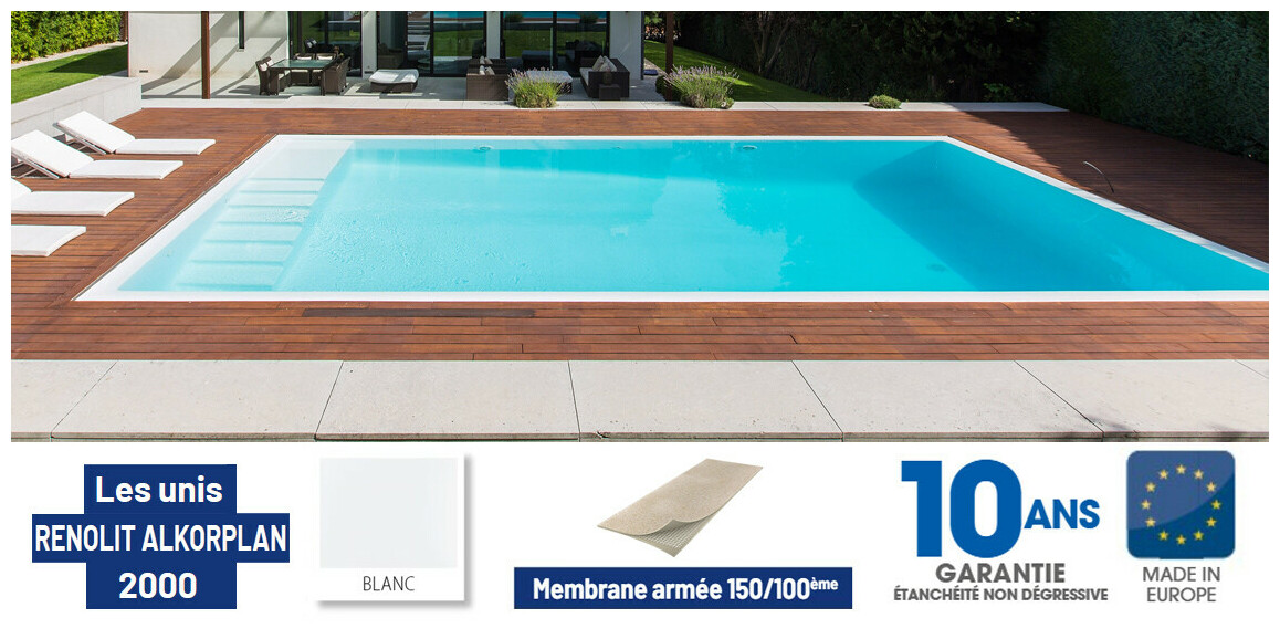 liner pvc armé 150 ème pour piscine renolit alkorplan astral pool bleu adriatique