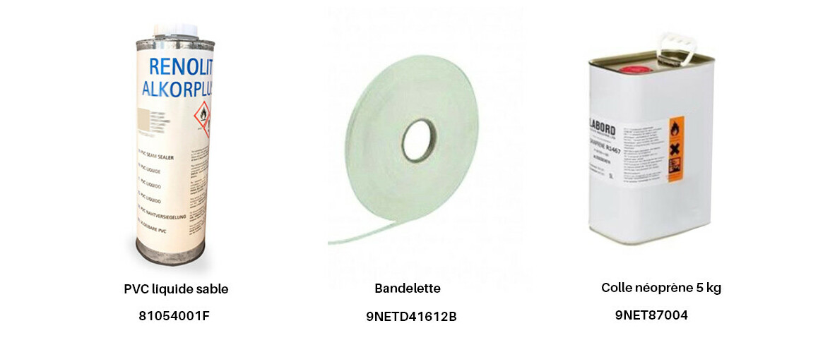 produits complémentaires deu pvc armé 150/100 ème Renolit Alkorplan Sable