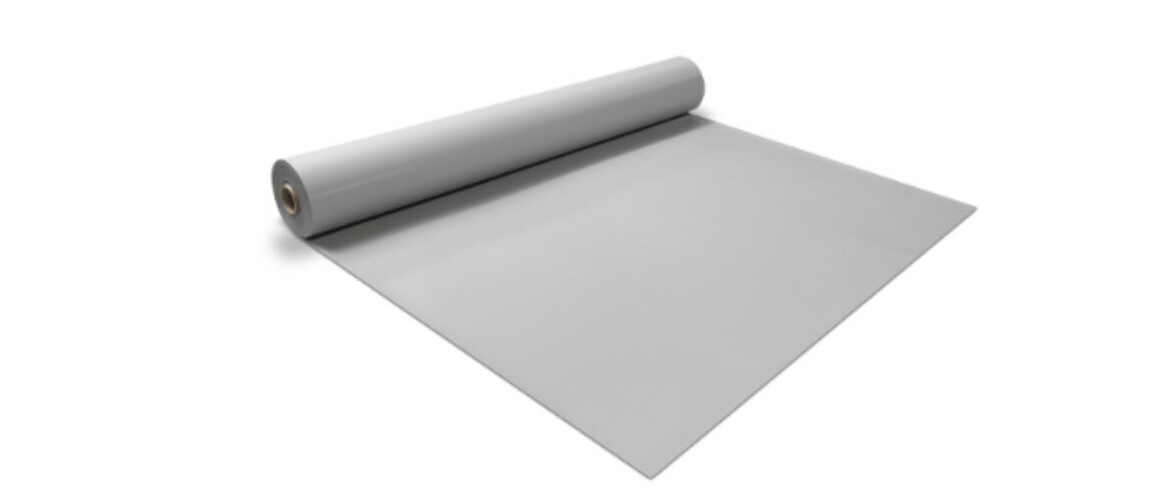 pvc armé 150/100 ème renolit alkorplan gris clair