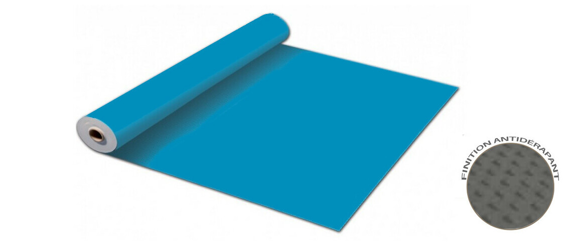 rouleau antidérapant bleu adriatique 