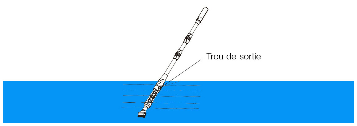 utilisation du nettoyeur de fond de piscine à batterie gre abs3
