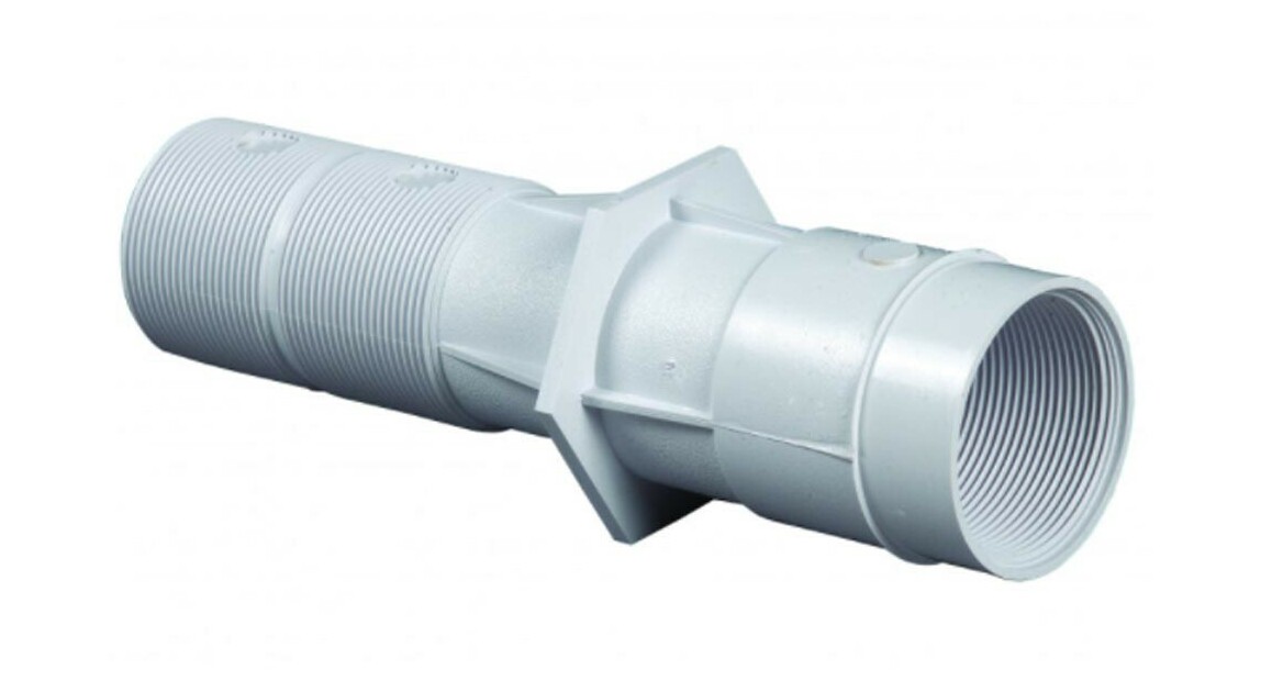 traversée de paroi Hayward en abs blanc pour piscine béton