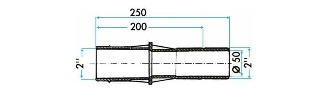 dimension de la traversée de paroi pour piscine béton Hayward 3350