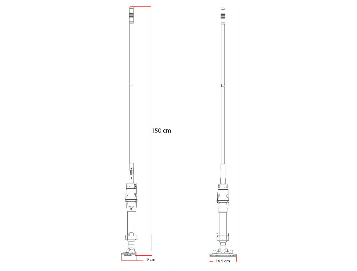 dimensions du Balai Bestway Aquascan avec batterie rechargeable