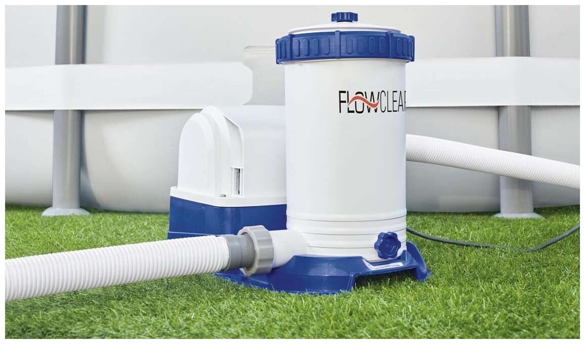 détails du filtre à cartouche Bestway 9,463 m³/h - Piscine hors sol de 1100 - 62 000L