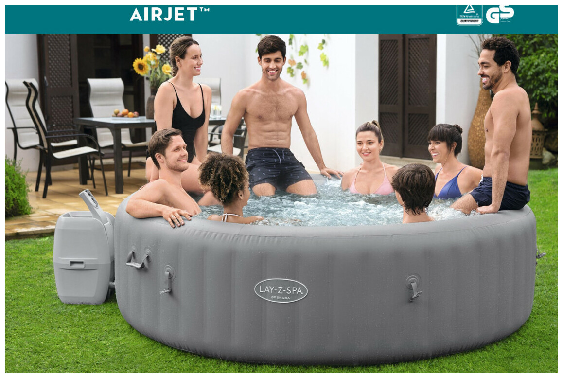 spa gonflable bestway lay z  grenada en situation