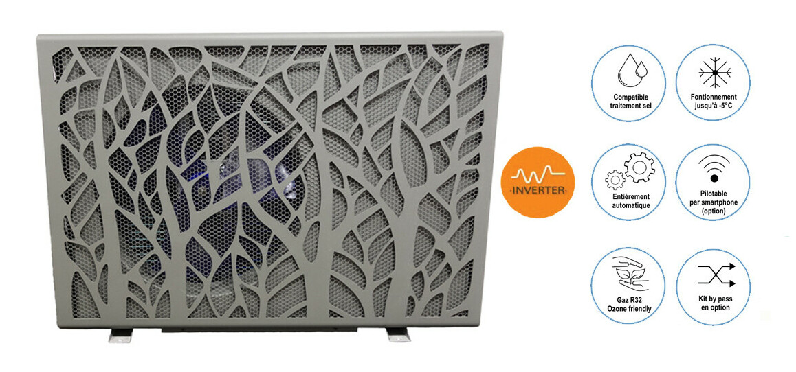 Pompe à chaleur piscine Pacfirst Luxe Inverter avec WIFI