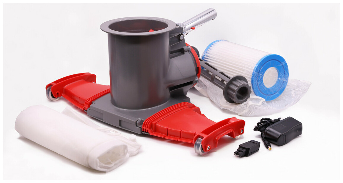 contenu de l’aspirateur rechargeable pour piscines Kokido voltera 105