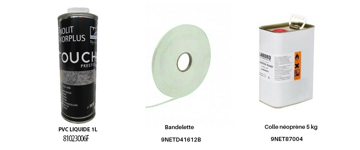 produits complémentaires deu pvc armé 150/100 ème Renolit Touch 3D Prestige 