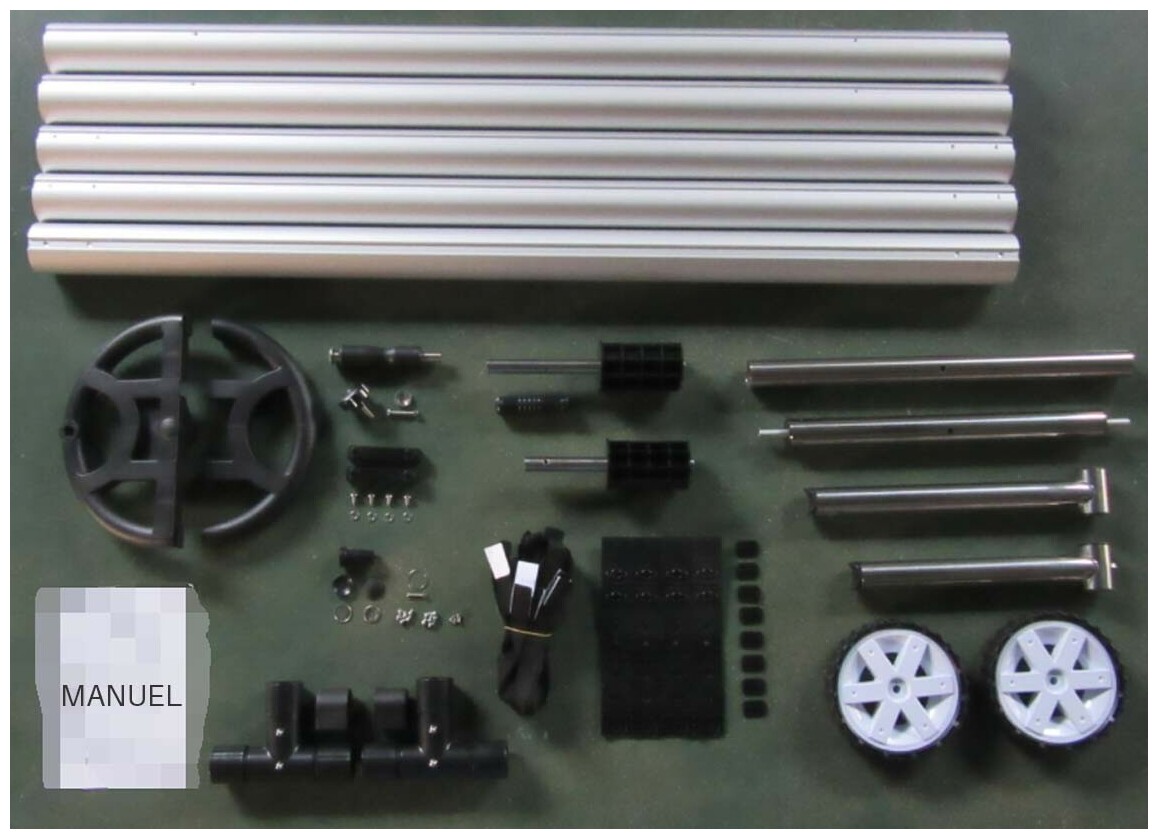 Enrouleur télescopique Eco Plus O'Clair pour bâches de 2 à 5.5 m