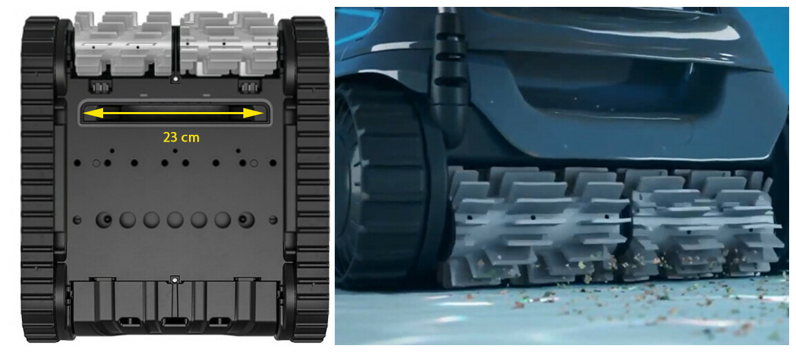 ZOOM SUR LE Robot piscine Zodiac CNX 25 - Bassin jusqu'à 10 x 5 m