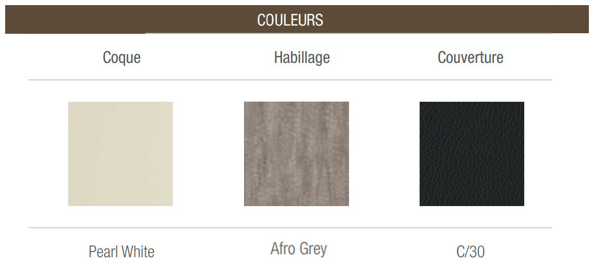 coloris Spa acrylique Square 5 places - 2 allongée 3 assises